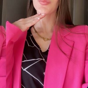 Oversized Women's Pink Blazer